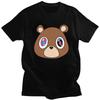 Мужские футболки на заказ с изображением Ye Bear Канье Уэста 100% Хлопок Футболки Футболка Футболка с коротким рукавом Одежда