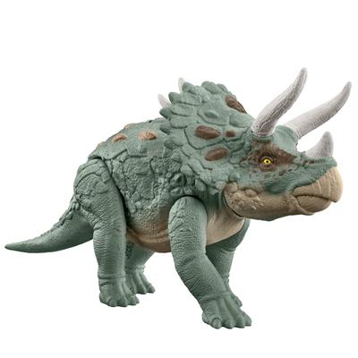 Mattel Мир Юрского периода Большая фигурка Трицератопса [Игрушка динозавр] [Общая длина]: приблизительно. [14,2 дюйма] [Возраст 4 года и старше] HTK79