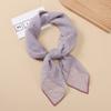 Fashionable New Versatile Headscarf Large Square Scarf Solid Color Scarf Women'S Simulated Silk Satin Scarf