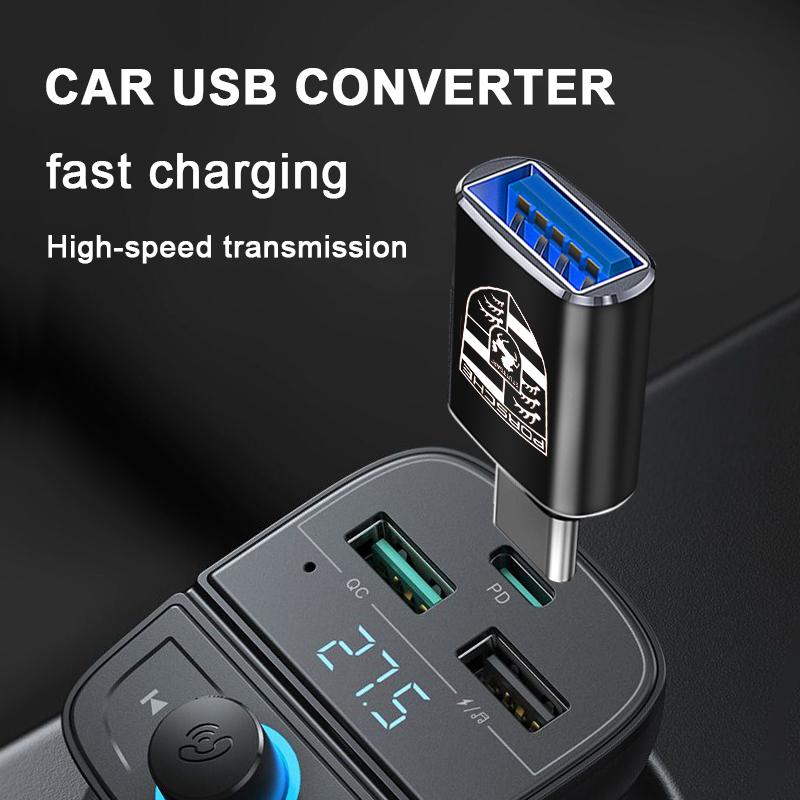1 шт. Автомобильный зарядный адаптер Конвертер Type-C в USB Автомобильные аксессуары для Porsche Boxster Cayenne Panamera Macan Cayman 911 918 996 917 991