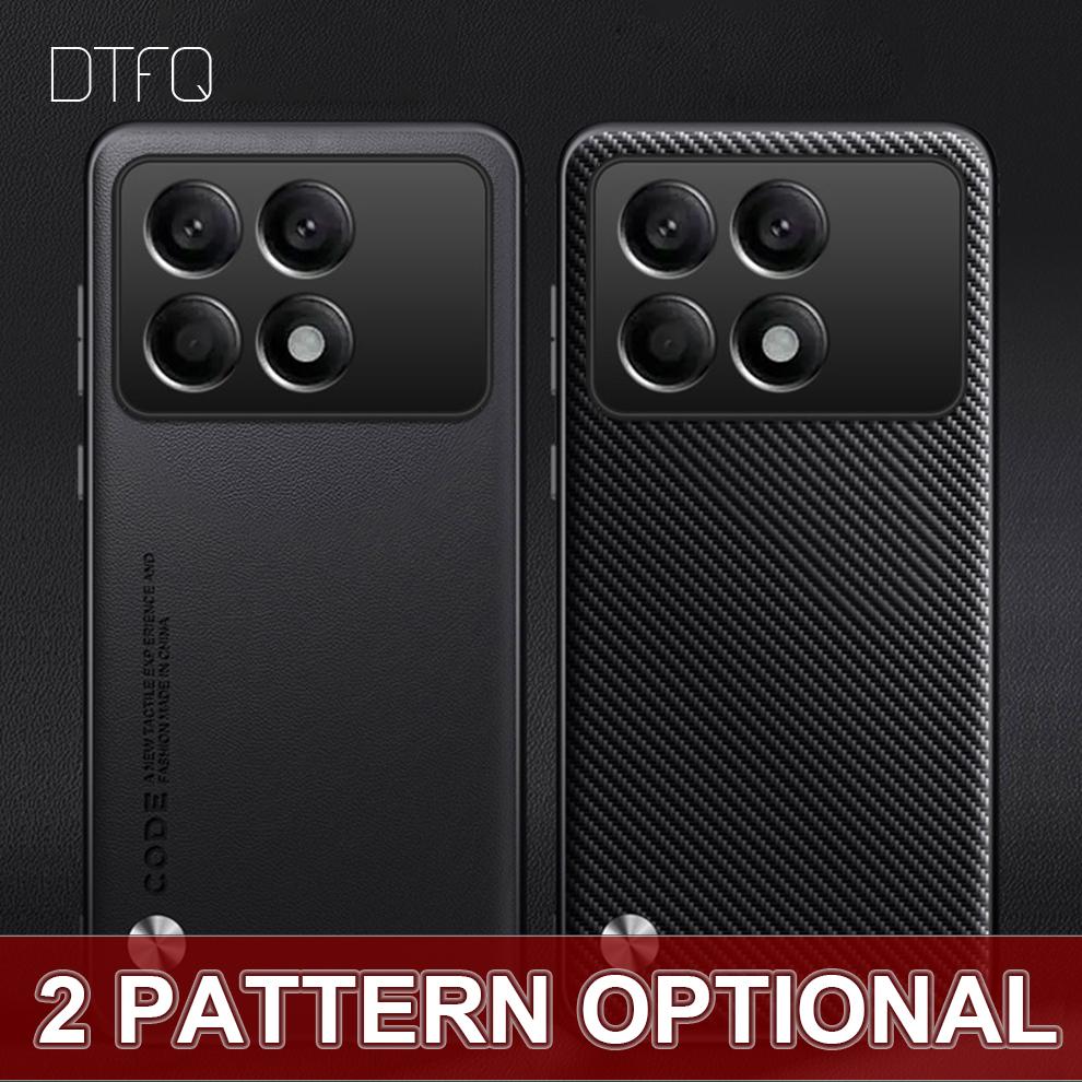 Для POCO X6 Pro 5G чехол кожаный узор задняя крышка Coque Funda противоударный роскошный кожаный чехол для Xiaomi POCO X6 Pro