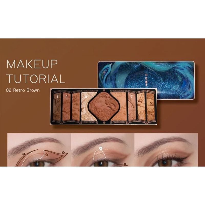 Florasis - Палетка теней для макияжа «Феникс с цветочной гравировкой» - 5 видов