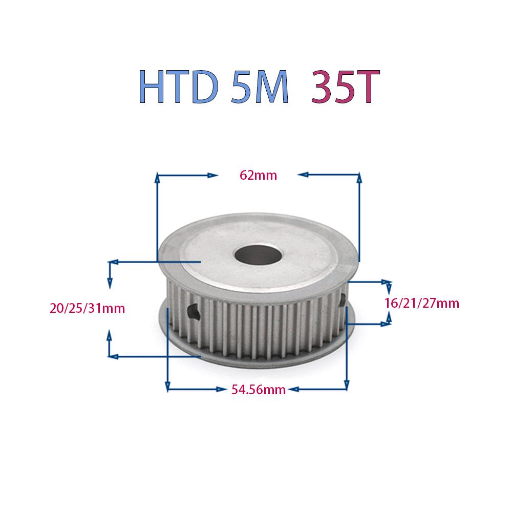 HTD5M 34Teeth 35Teeth 36Teeth 38Teeth Synchronous Timing Pulley Bore6-30mm for 10/15mm Belt 5M34T 35T 36T 38T Transmission Parts