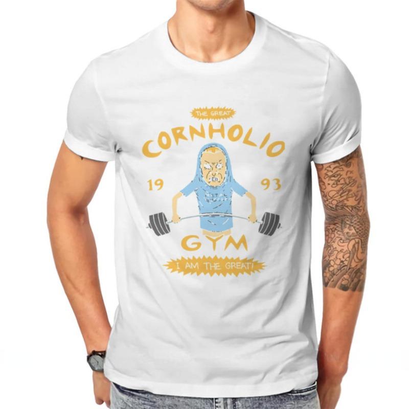 Кавайные футболки Beavis and Butthead Новинка Смешные Мультяшные Графические Футболки Мужская Повседневная Одежда Летняя Мужская Оверсайз Футболка
