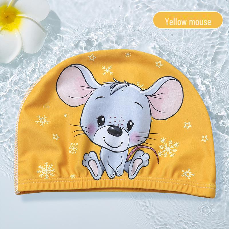 Детские шапочки для плавания с мультяшным принтом для мальчиков, девочек, младенцев и малышей