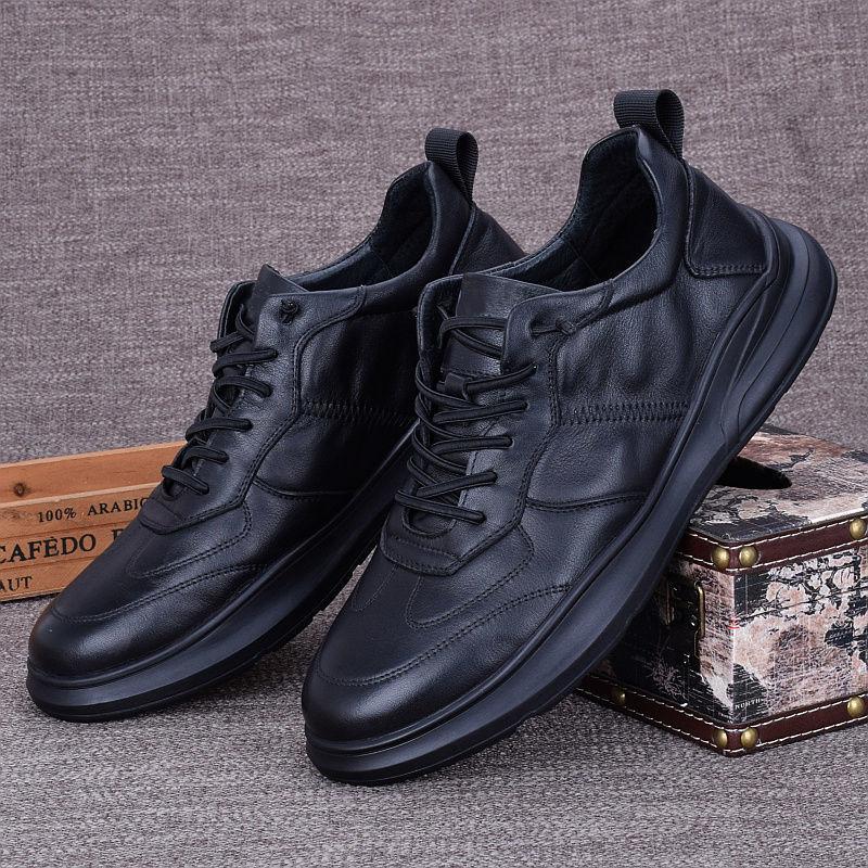 Four Seasons Trend Shoes Versatile Men's Sports and Leisure Trend Leather Shoes Cowhide Shoes Men's