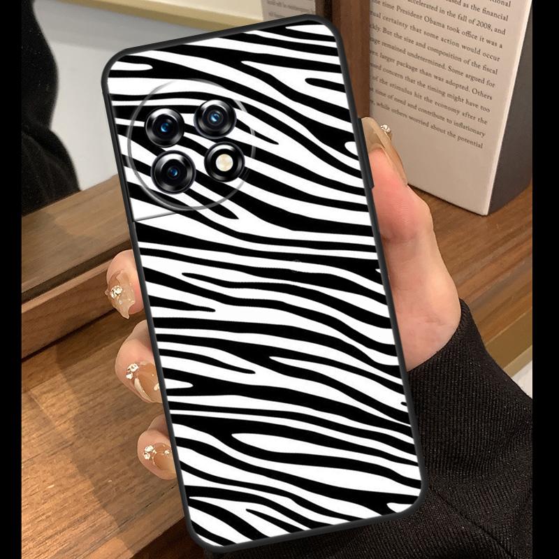 Чехол под шкуру зебры для OnePlus Nord 5 CE 2 3 4 Lite N20 N30 OnePlus 15 R 13R 12R 10T 13T 10 11 12 13 Чехол