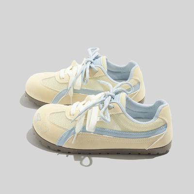 Летние новые сетчатые женские белые туфли универсальные кроссовки дышащие скейт-кеды модная повседневная обувь модные мужские однослойные туфли