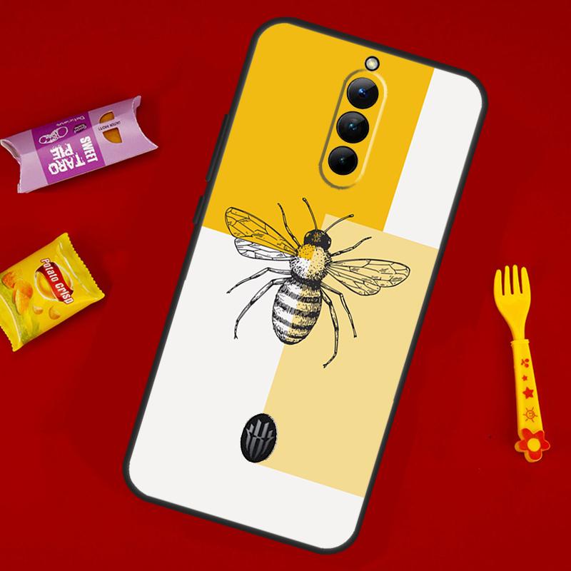 Пчела Арт Принт милый мультяшный цветочный Чехол Для ZTE Nubia Red Magic 8S 9S 10S 8 9 10 11 Pro Plus 6 7 6S 7S Pro 6R 5G 10 Air Cover
