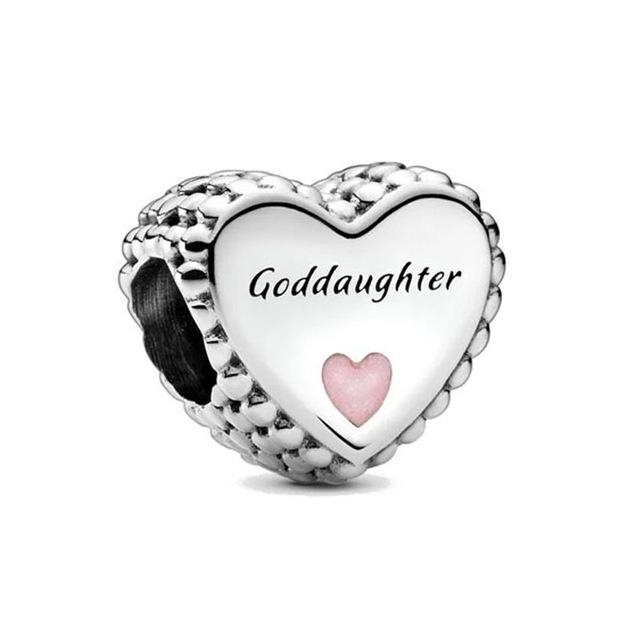 New 925 Silver Heart Shape Love Family Flower Rainbow Diy Fine Beads Fit Original Pendant Charms Silver 925 Bracelet Jewelry