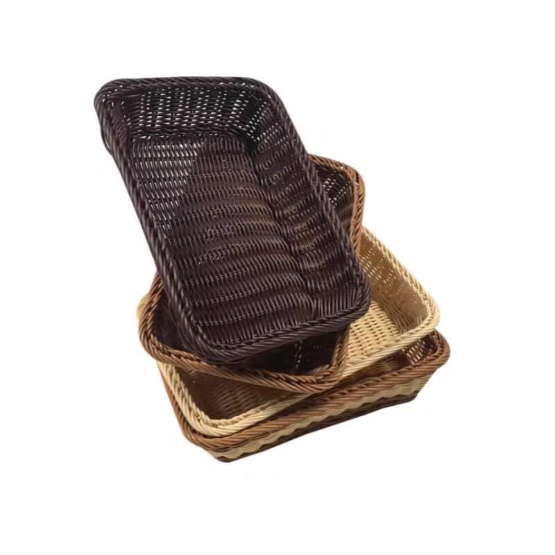 Homeglen Imitation Rattan Woven Rectangular Storage Basket