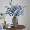 3 шт./6 шт. Искусственные шелковые голубые цветы, Искусственный цветок плюмбаго, Реалистичные сине-белые искусственные цветочные стебли для композиций, Домашний декор