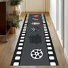 Ковер с узором из кинопленок Кинотеатр Комната для просмотра фильмов Нескользящий Хлопковый Коврик-дорожка Декор для дома Ковры