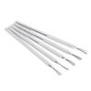 5 PCS Clay Needle Tools Silver White Aluminum Handle Clay Pottery Sculpting Texturing Modeling