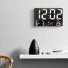 Large Digital Wall Clock Remote Control Light Sensing Temp Date Power Off Memory Table Clock Plug-in Use Electronic LED Clocks
