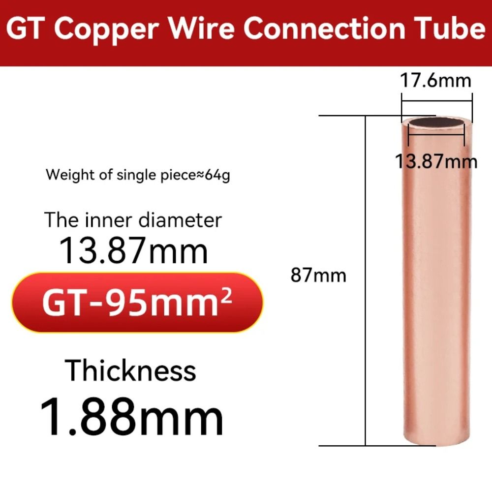 1 шт., комплект обжимного кабеля для кабеля с отверстием для провода, сварка трубок GT