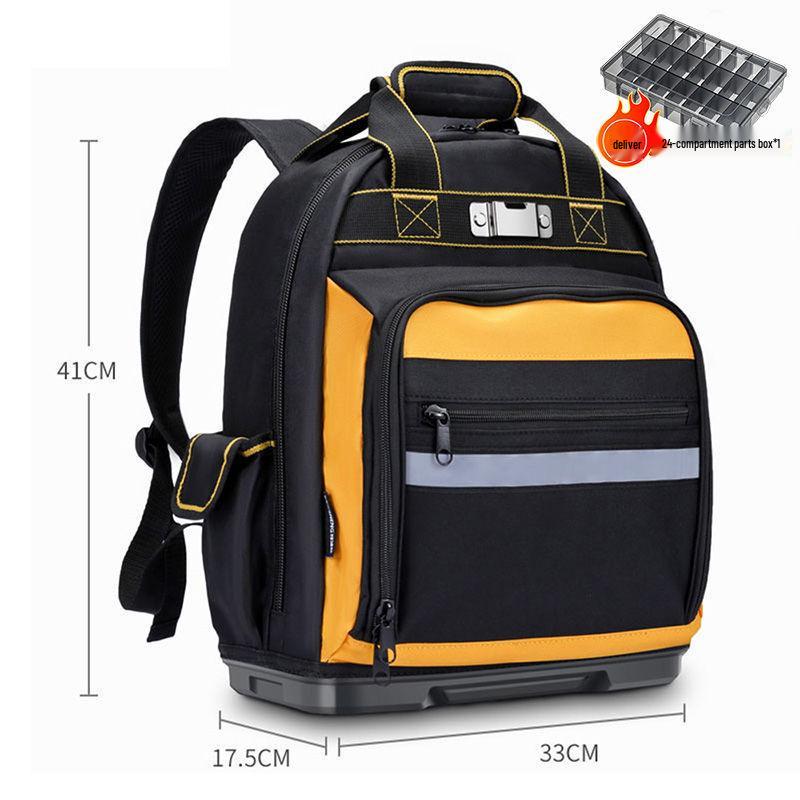 Multifunctional Electrician's & Woodworking Durable Backpack with Large Capacity & Plastic Bottom