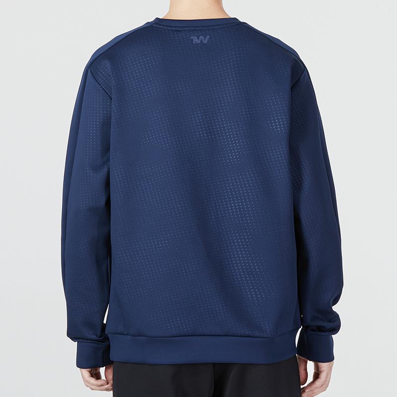 Under Armour Однотонная футболка с круглым вырезом, длинным рукавом и длинными брюками, повседневный спортивный комплект для мужчин, синий цвет 22600303-408+21500737-408