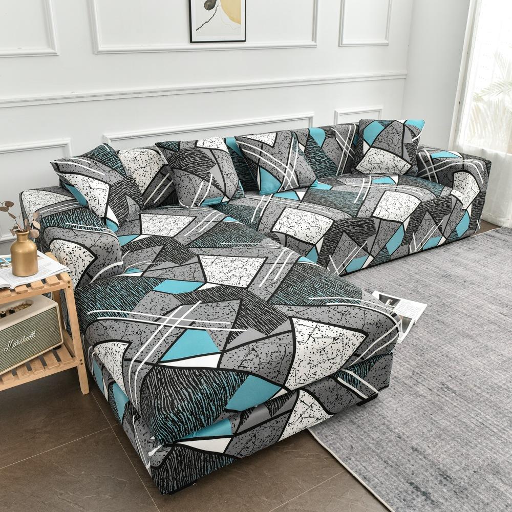 Four Seasons Printed Sofa Cover All Inclusive Elastic Sofa Dust Cover Single Double Three Or Four Anti Slip Tight Bag Seat Cushion