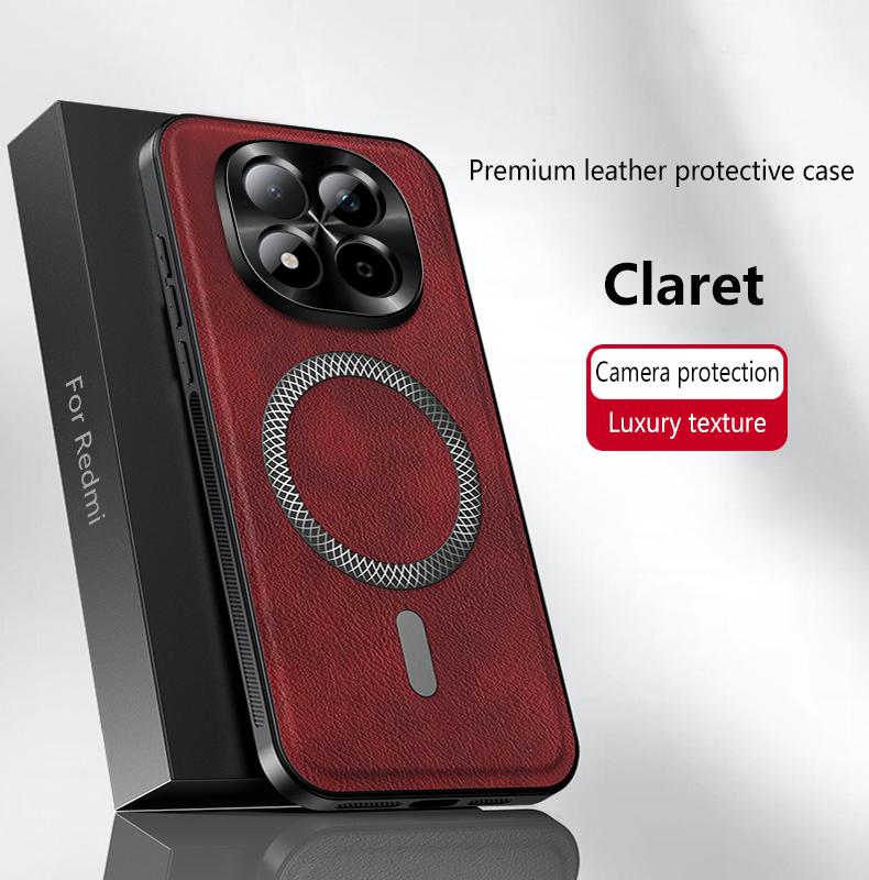 Для Redmi Note 15 15 Pro 15 ProPlus кожаный чехол-книжка с полной защитой, магнитный, водонепроницаемый, противоударный, с защитой от отпечатков пальцев