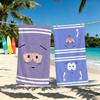 Мультяшное полотенце T-Towelie для кемпинга, пляжа, супервпитывающее, быстросохнущее, летнее