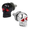 2Pcs Skull Bolt 3D Design Easy-Installation Electroplating Not Easy To Rust High Impact Resistant Decoration