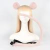 Yousheng 2Pcs/Set Imitation Mouse Ear Tail Set Animal Ear Headband Adjustable Waist Belt Tail Costume Accessories Christmas Cosplay Props