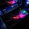 XXL Большой Игровой Геймерский Крутой Черный Asus Rog Коврик для Мыши Клавиатуры Нескользящий Прошитый Край Коврики для Мыши Ноутбука Планшета Коврик Мини-ПК Игровой Коврик