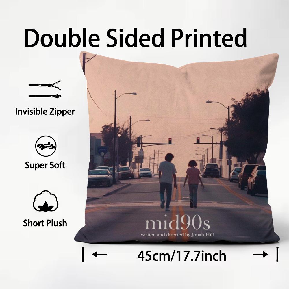 Classic Movie MMid 90S Cushion Cover Plush Fabric Soft DoubleSided Printed Sofa Warm Winter Home Child Gift Pillow Case