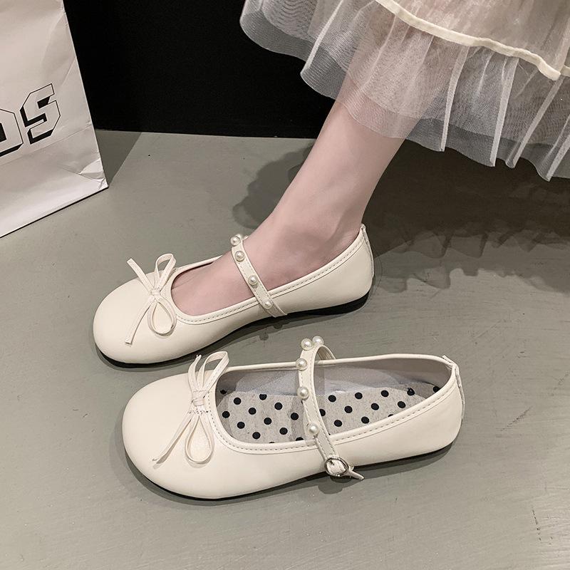 Французские ретро балетные серебристые маленькие кожаные туфли женские балетки с мягкой подошвой удобные красные туфли-лодочки с круглым носком туфли Мэри Джейн женские туфли