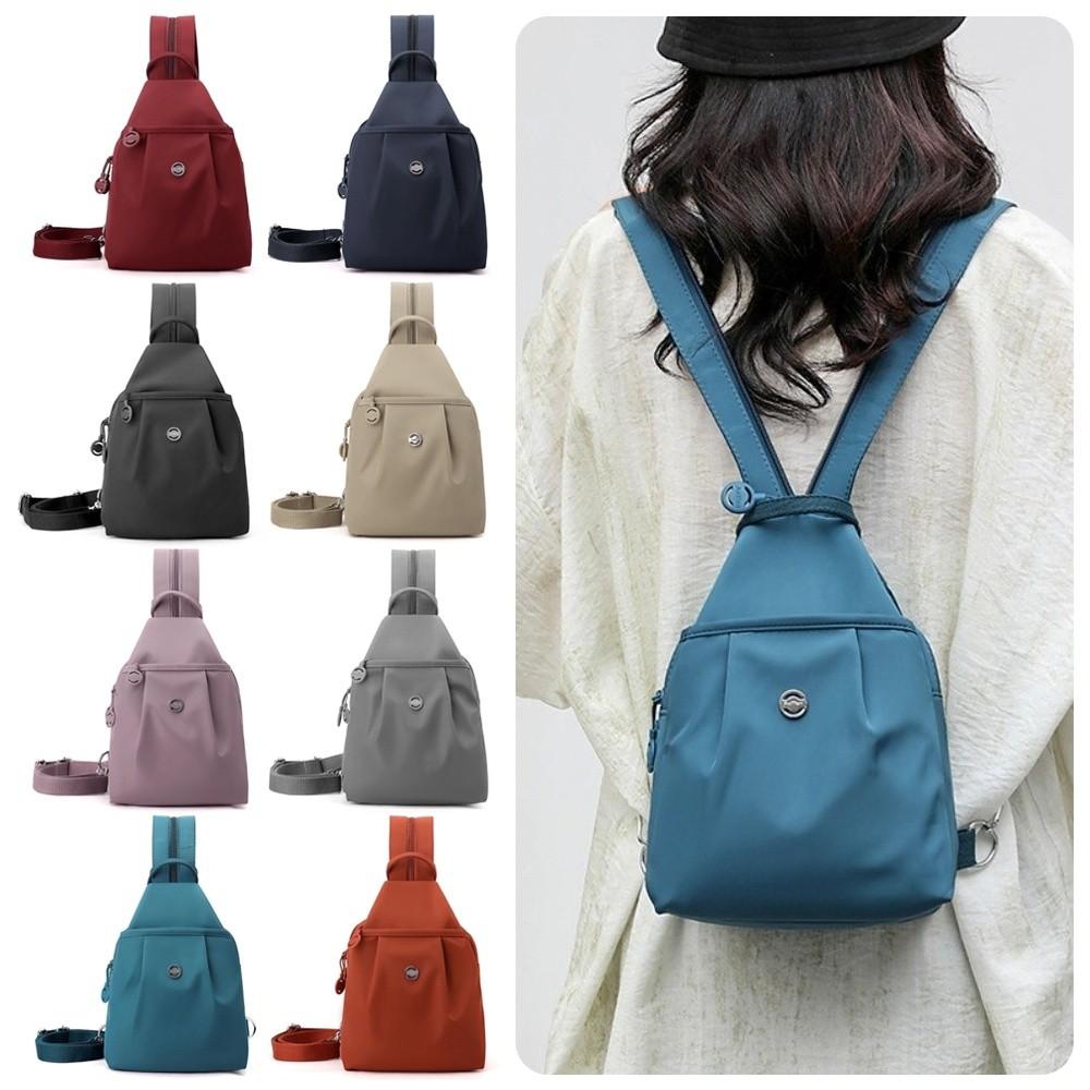 Fashion Oxford Fabric Backpack Multi Layer Waterproof Travel Bag Large Capacity Multi-purpose Shoulder Bag Outdoor Hiking