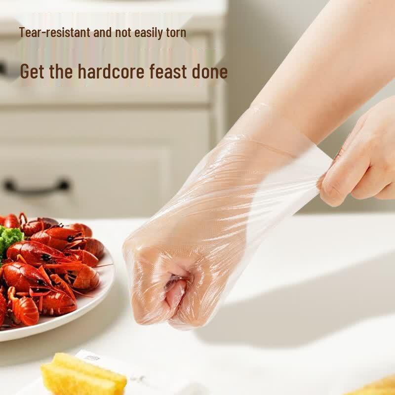 MAXCOOK 200-Count Individually Wrapped Disposable Gloves