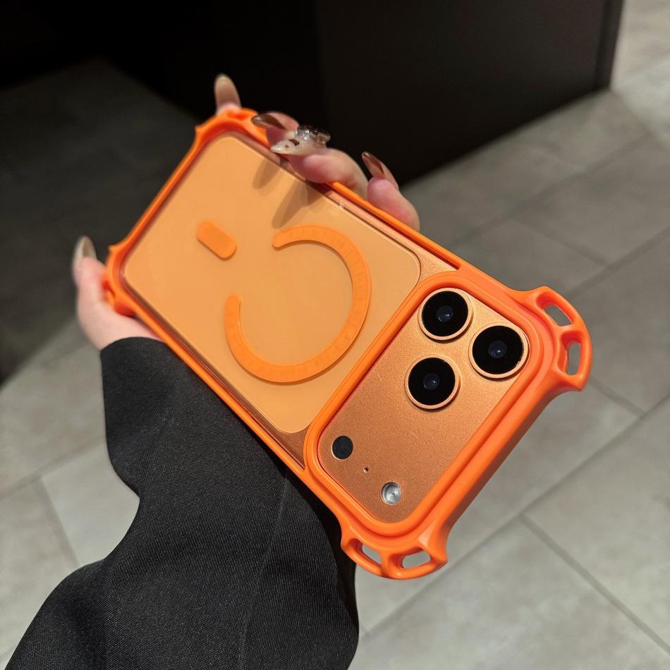 New Magnetic Clear Phone Case For iPhone 17 14 Plus 15 11 12 13 16 Pro Max Wireless Charging Four-corner Anti-drop Protective Cover Fundas