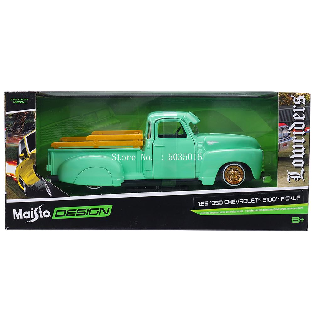 Майсто 1:25 1950 Chevrolet 3100 Пикап симуляция сплав модель автомобиля поделки украшение коллекция игрушечные инструменты подарок