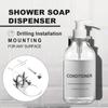 Диспенсер для шампуня и кондиционера настенный 500 мл многоразовый флакон для мыла для ванны лосьон для душа мыло дозатор для ванной комнаты