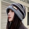Hat Autumn and Winter Women's Warm Knitted Stacking Hat Wool Hat Cap for Skiing, Cycling, Running & Outdoor Activities
