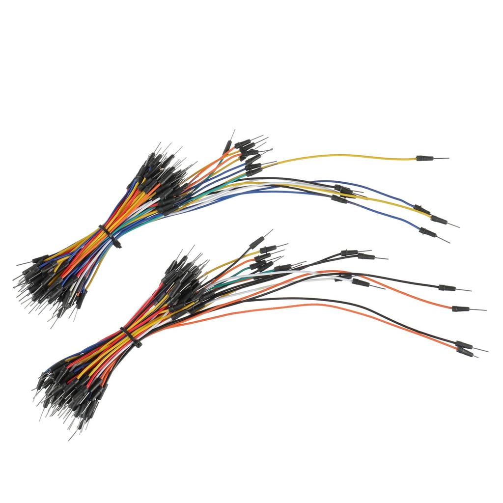 BOJACK 130 Pcs Flexible Breadboard Jumper Wires