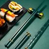5 пар/набор высококачественных нескользящих палочек для еды Home El Restaurant палочки для еды