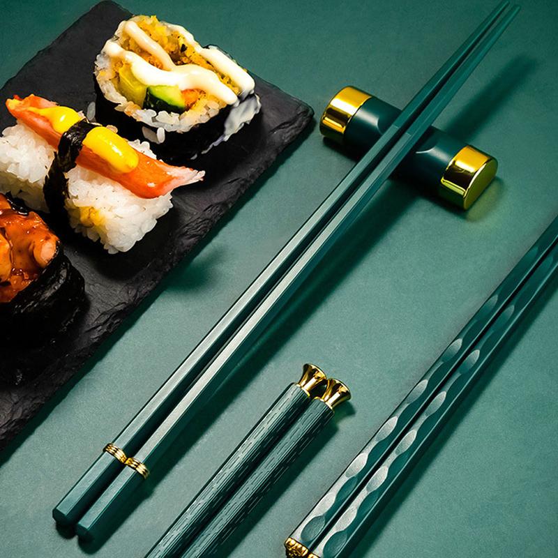 5 пар/набор высококачественных нескользящих палочек для еды Home El Restaurant палочки для еды