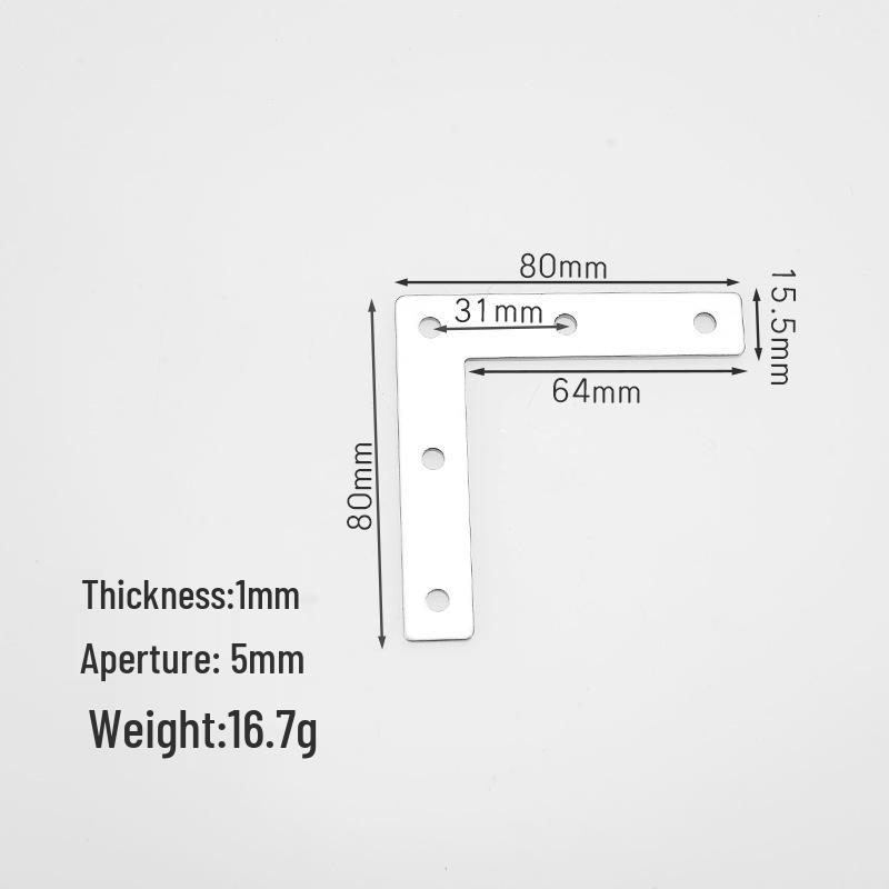 Угловой кронштейн усиления из нержавеющей стали, плоский и Г-образный, соединитель