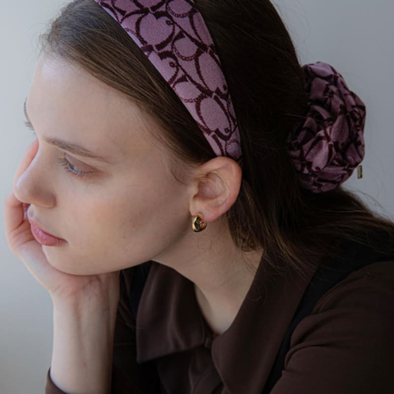 Жан Поль Кларисс Бархатная повязка для волос с узором LFHB0712