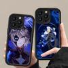 Игровой чехол для телефона GI Dainsleif для iPhone 17 16 15 14 13 12 11 Air Pro Max Plus Черный Мягкий ТПУ Ударопрочный Чехол