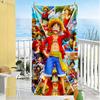 One Piece Adventure Beach Towel Quick-Dry Soft Microfiber Comfortable Lightweight Perfect for Traveling Yoga Camping and Swimming