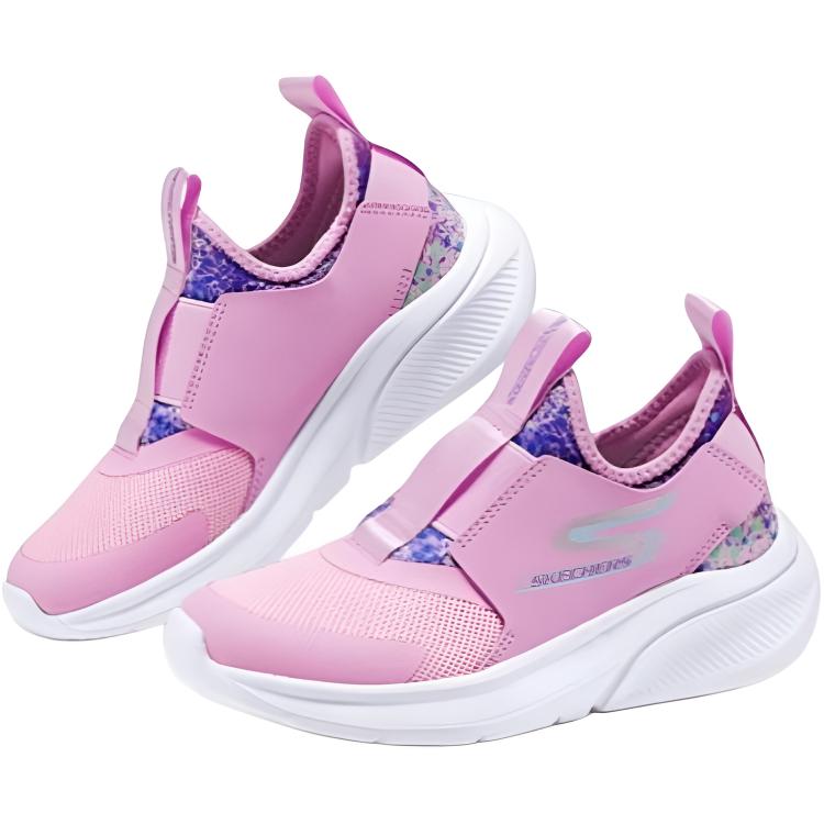 Skechers Женские Удобные Модные Прочные Низкие Повседневные Кроссовки Детские Кроссовки Розовый Белый 303565L-PKMT