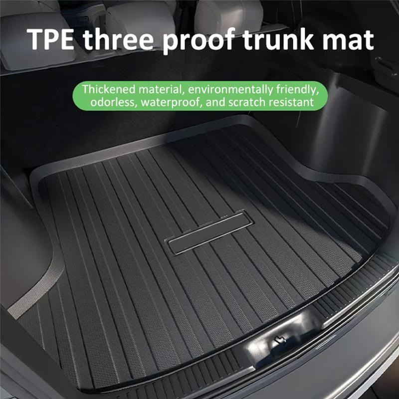 Black Car Trunk Mat For Mazda CX-30 DM 2020~2024 2021 2022 2023 Waterproof Rubber TPE Material Protection Pad Auto Accessories