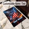 Crystal Velvet Rug Atletico Madrid Print Custom Name Text Floor Mat Home Decor