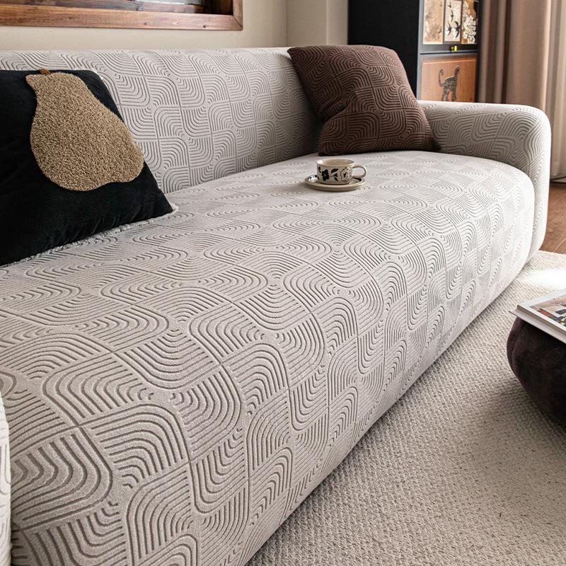 Polar Fleece Sofa Cover All Inclusive  Universal Nordic Simple One Piece Anti Cat Scratch