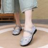 Ethnic Style Embroidered Shoes Ancient Style Ancient Charm Hanfu Shoes Old Beijing Cloth Shoes Women's Comfortable Soft Sole Retro National Style Moth