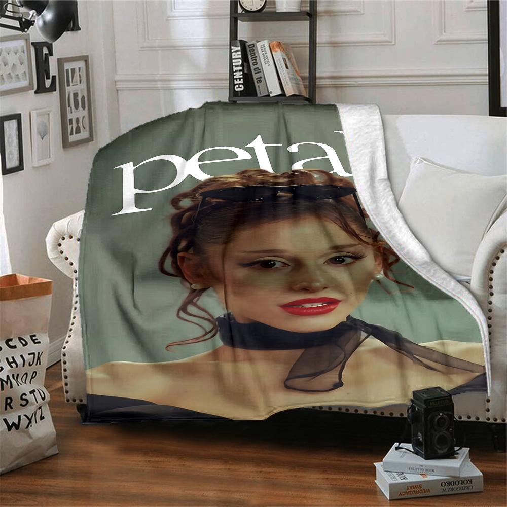 Petal Fashion Model Style Blanket Soft Throw Blanket For Home Bedroom Bed Sofa Travel Office Solid Christmas Blanket