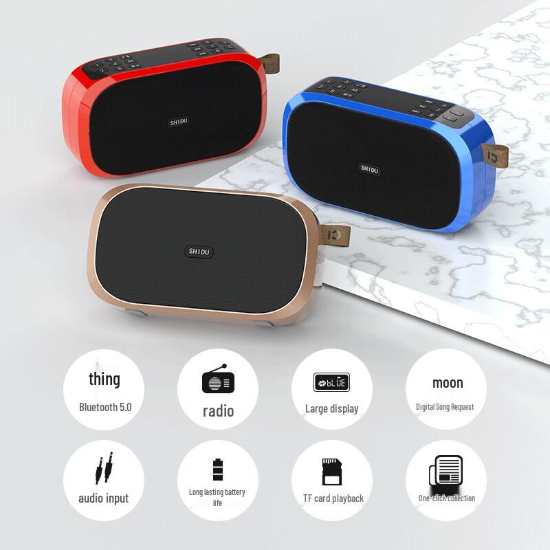 SHIDU S168 Портативная беспроводная Bluetooth-колонка Штепсель CN (адаптер в комплекте) (Китайская версия)